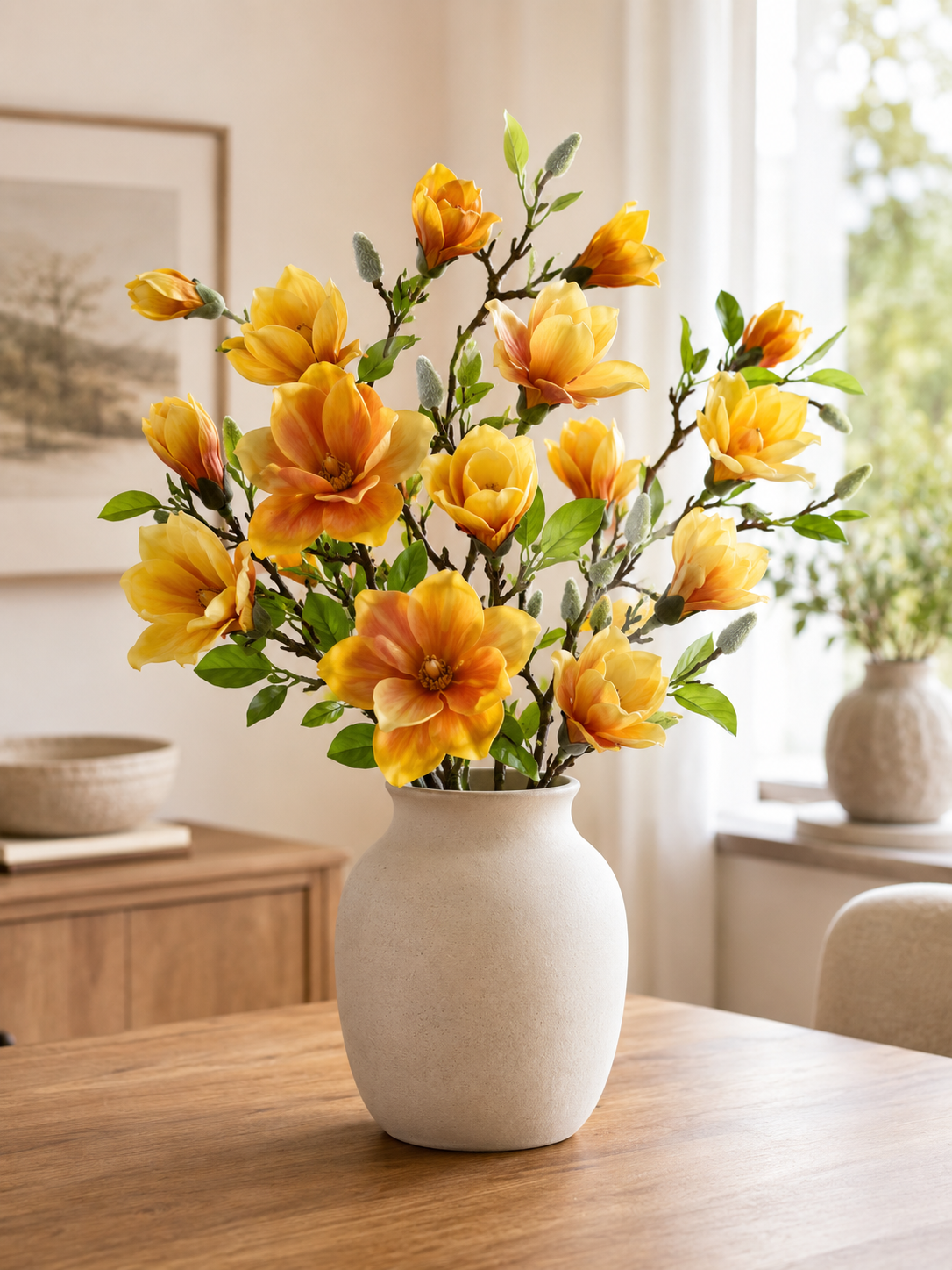 Magnolia Blossom Branch Premium (Bundle Creme)