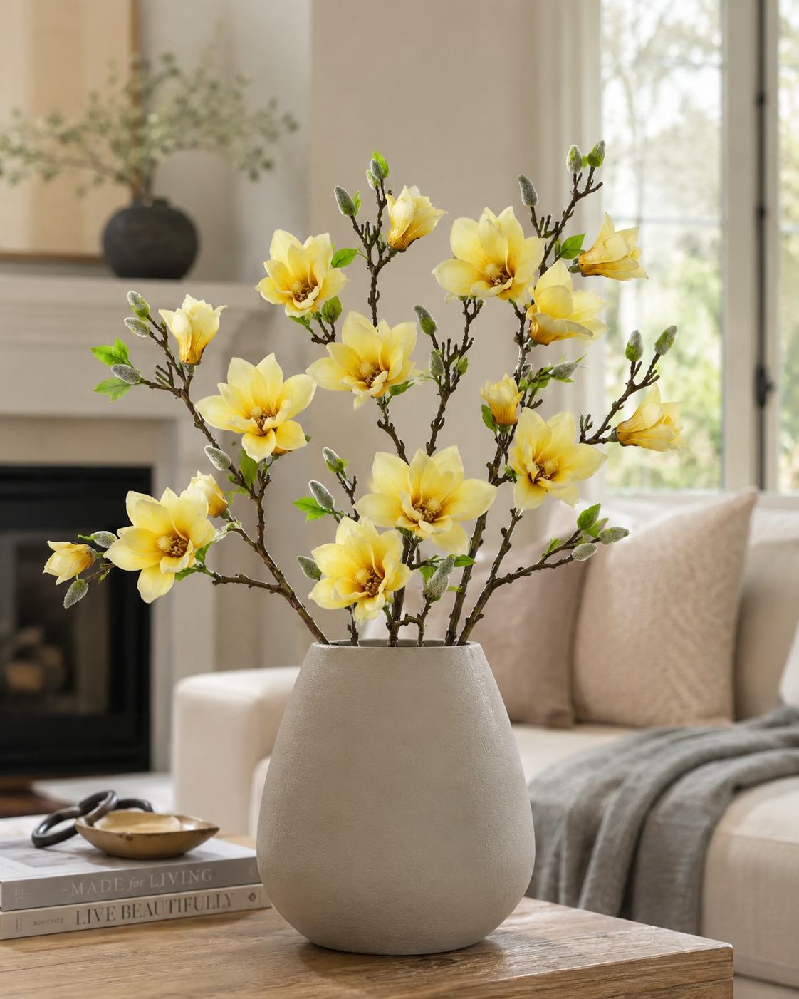Magnolia Blossom Branch Premium (Bundle Creme)