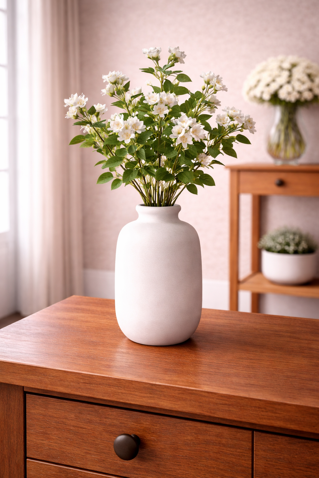 White Jasmine Blossom Branch