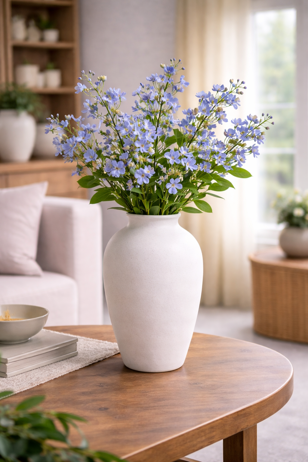 Haste de Hortênsia Florescida