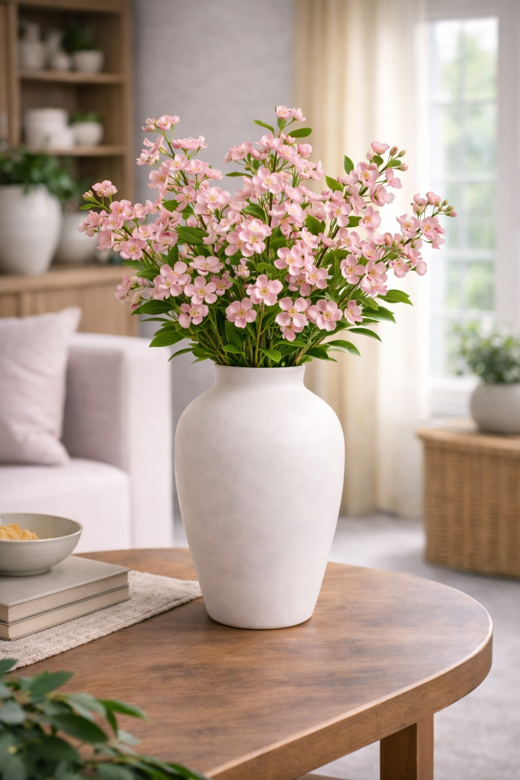 Haste de Hortênsia Florescida
