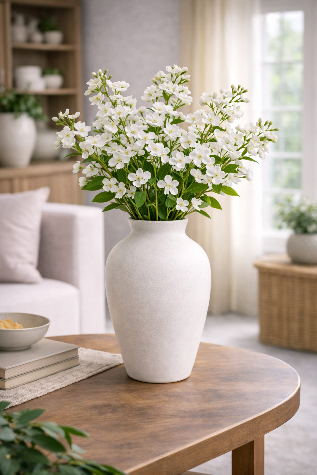Haste de Hortênsia Florescida