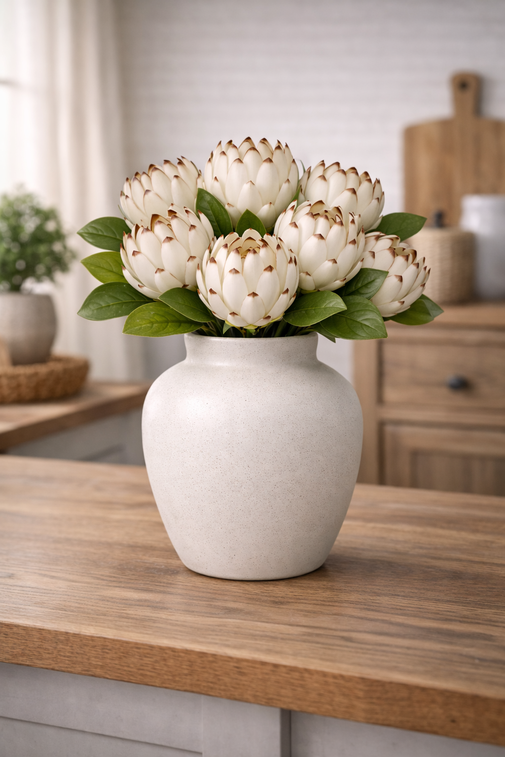Haste Protea Grande em Flor