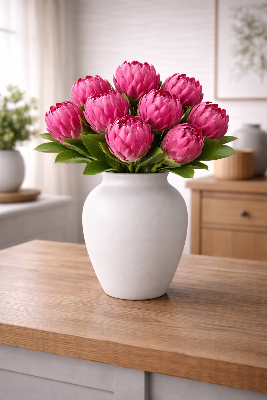 Haste Protea Grande em Flor