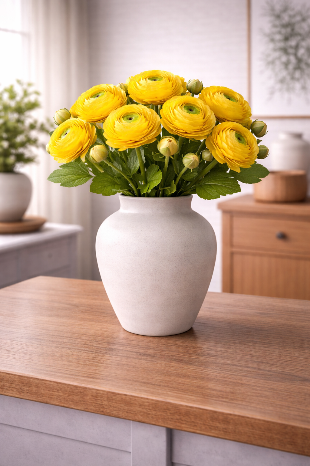 Elegant Ranunculus Bloom Stem