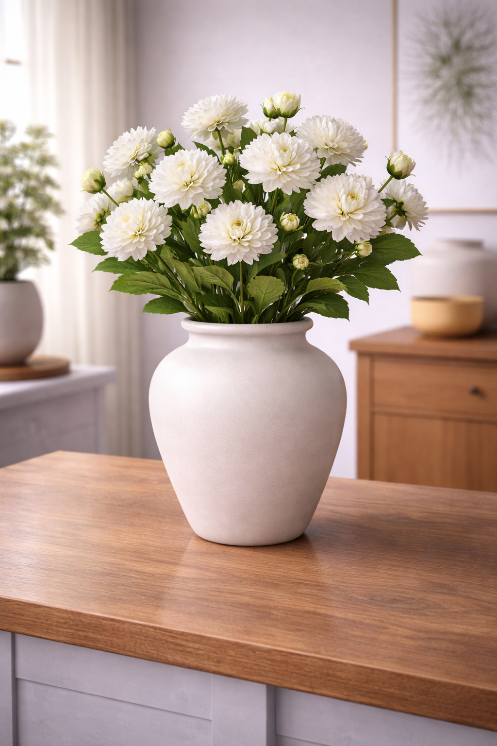 Elegant Dahlia Blossom Stem