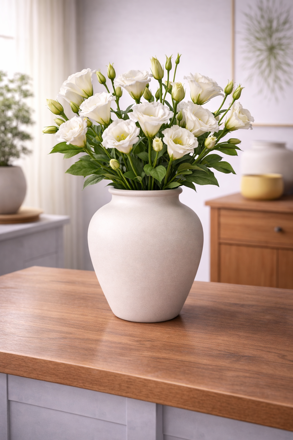 Delicate Eustoma Bloom Stem