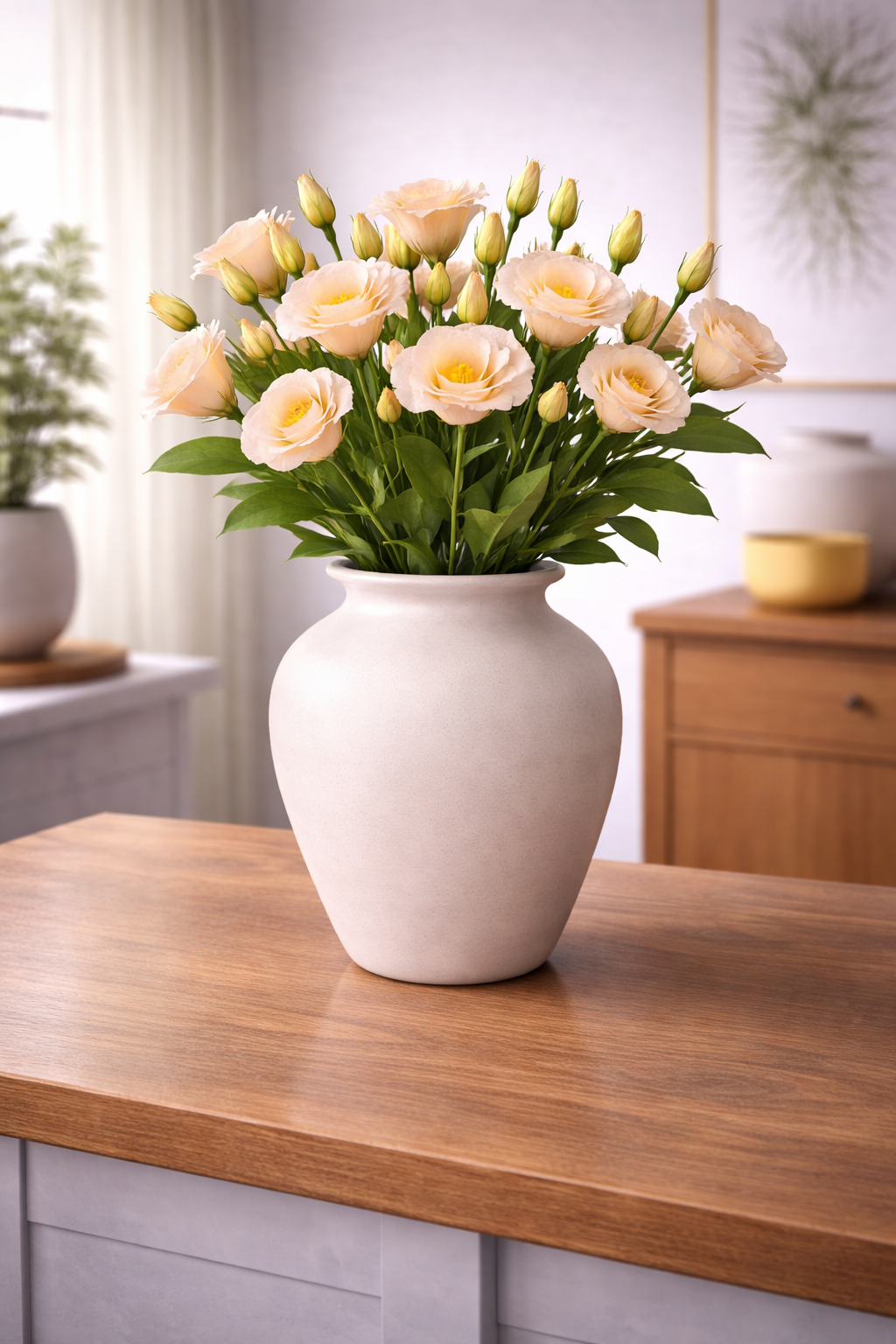 Delicate Eustoma Bloom Stem