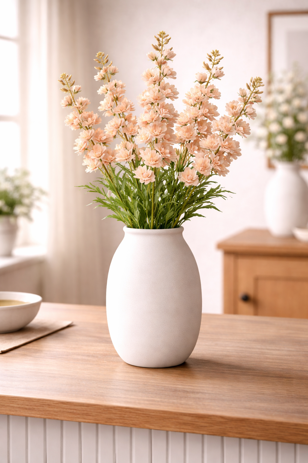 Elegant Delphinium Blossom Stem