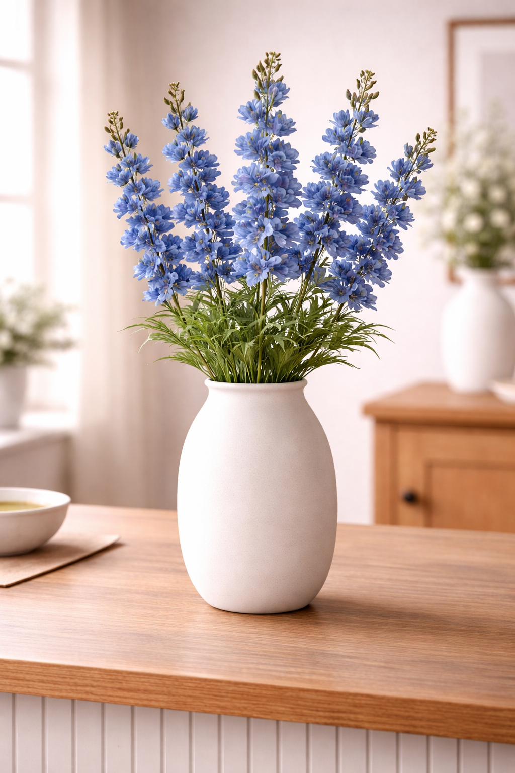 Elegant Delphinium Blossom Stem