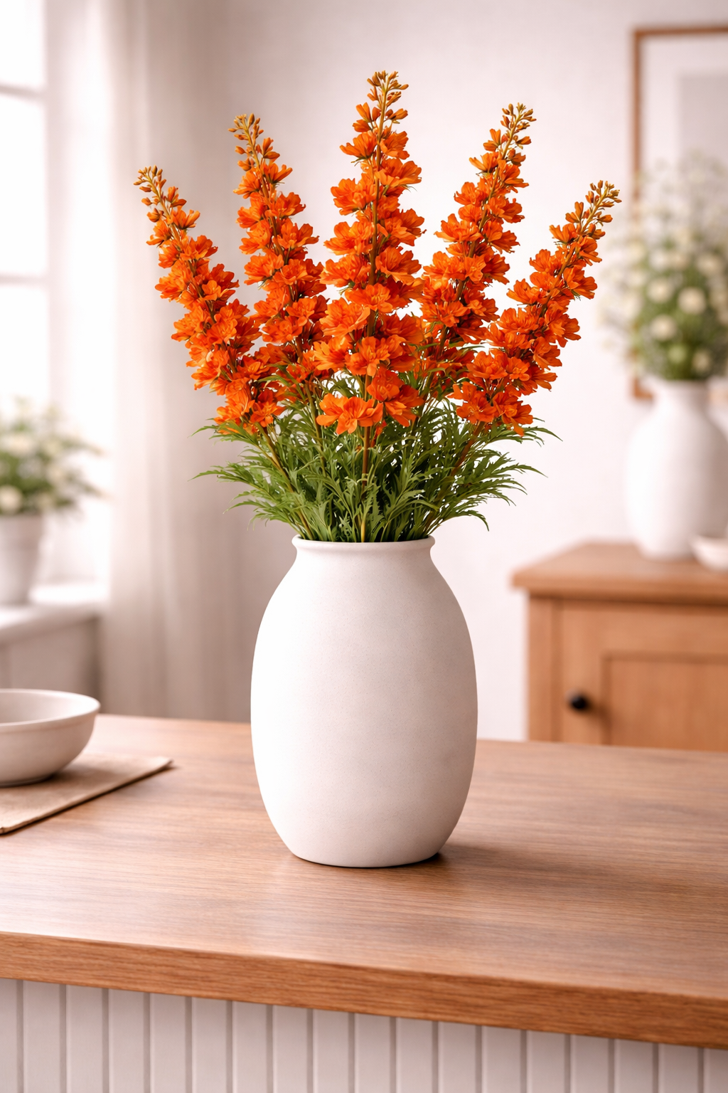 Elegant Delphinium Blossom Stem