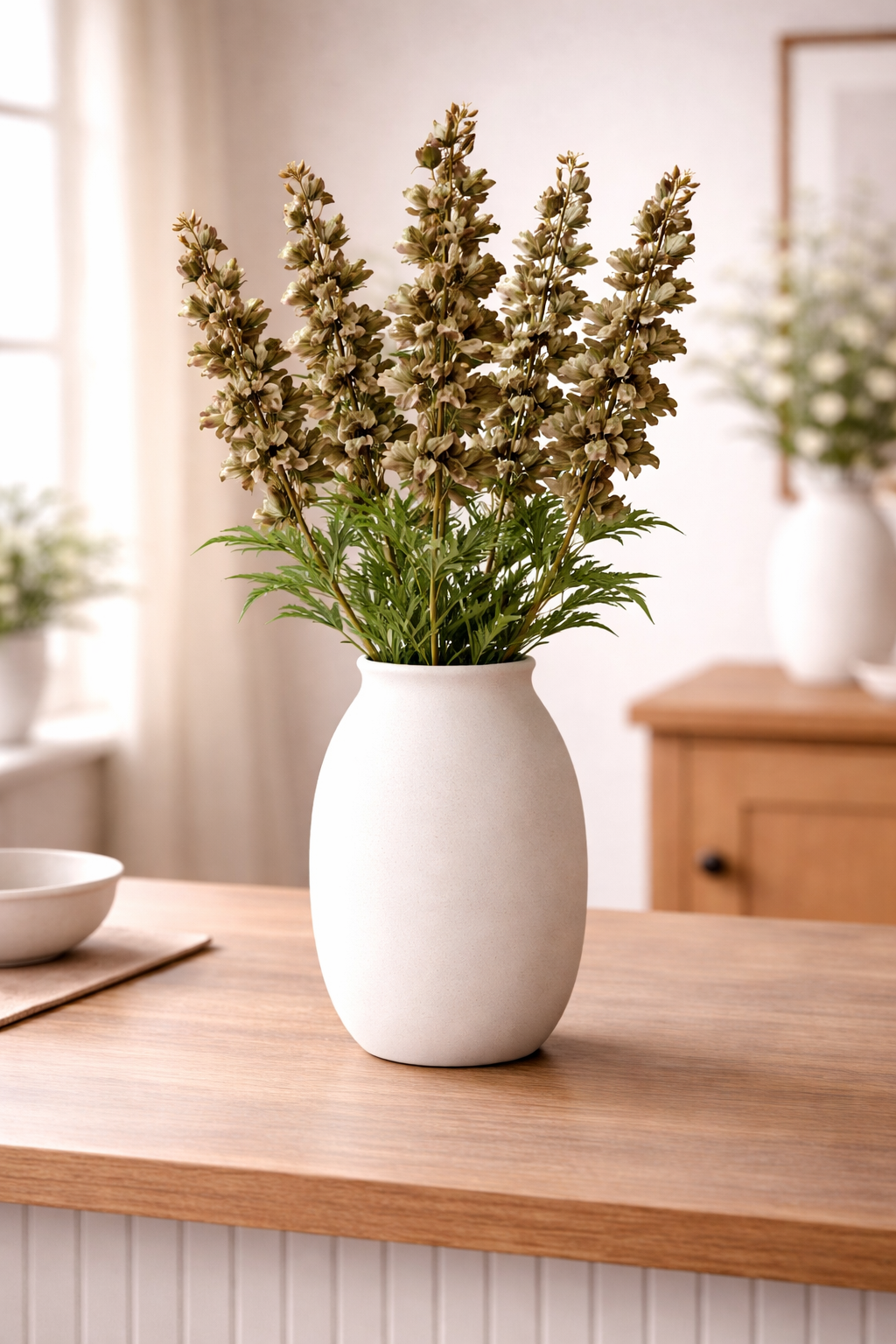 Elegant Delphinium Blossom Stem
