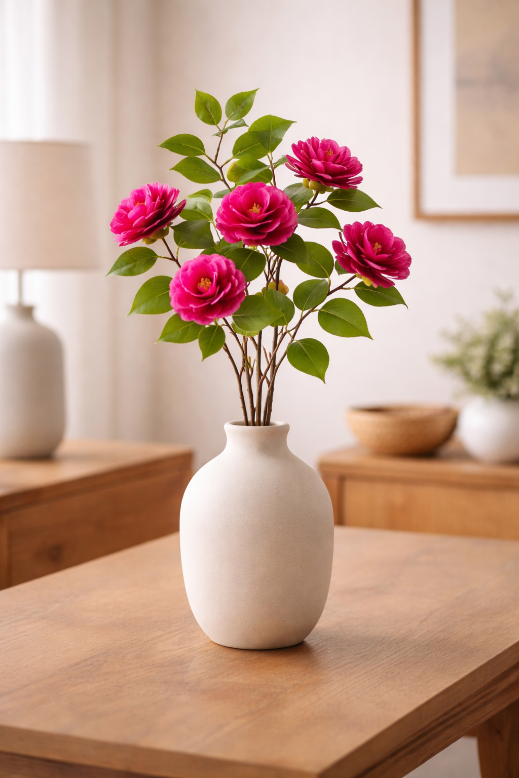 Refined Camellia Blossom Branch